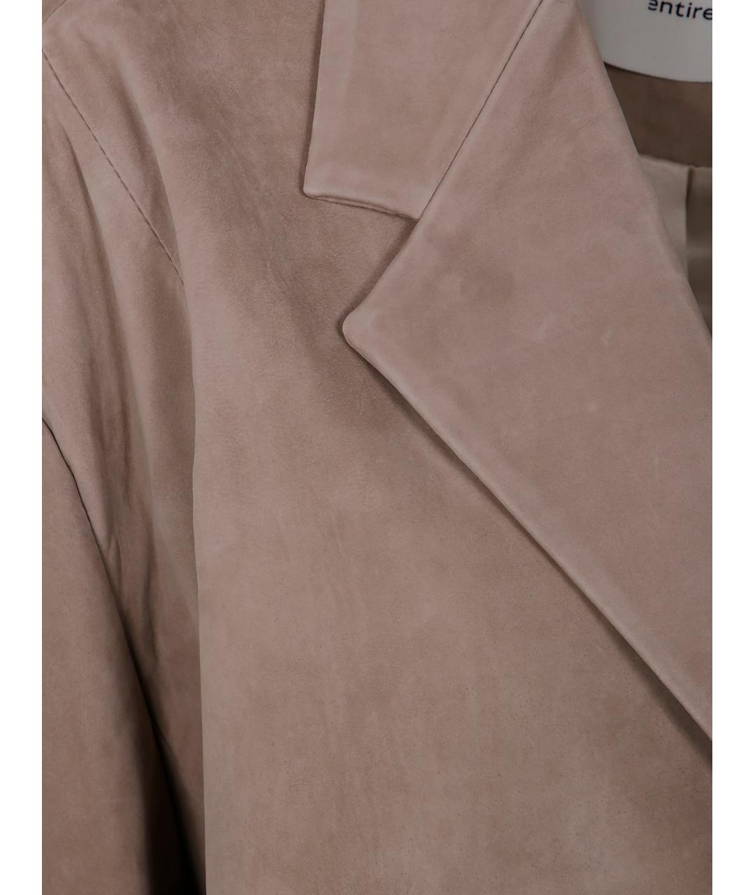 entire studios Коричневый замшевый жакет/пиджак, фото 3