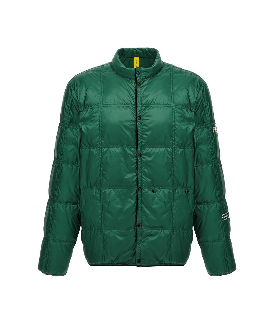 MONCLER Зеленая полиамидовая куртка, фото 1
