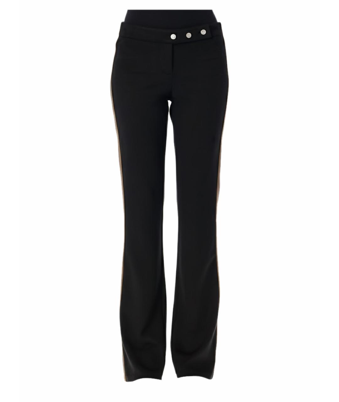 MISBHV Черные полиэстеровые прямые брюки, фото 1