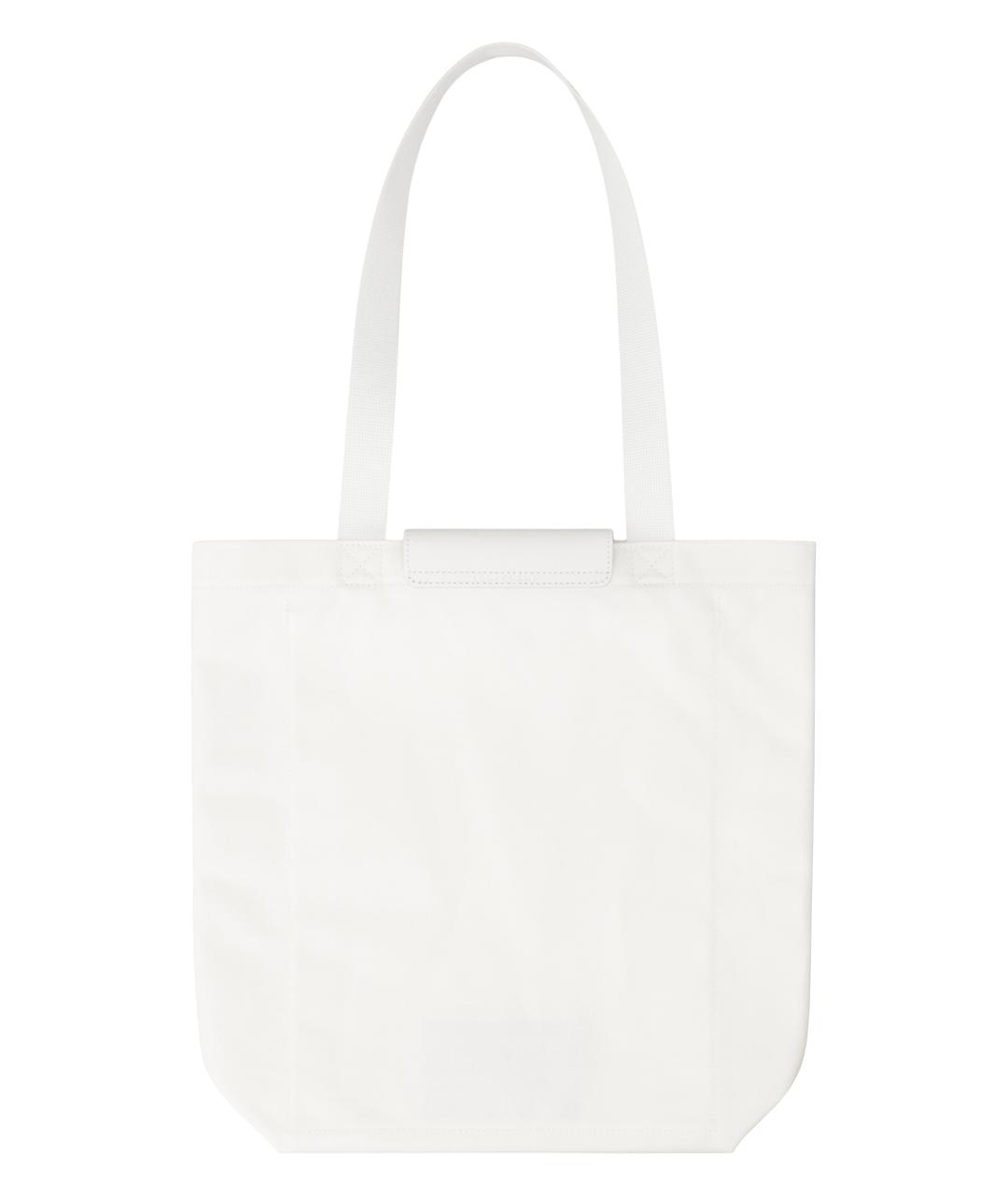 LONGCHAMP Белая хлопковая сумка тоут, фото 2