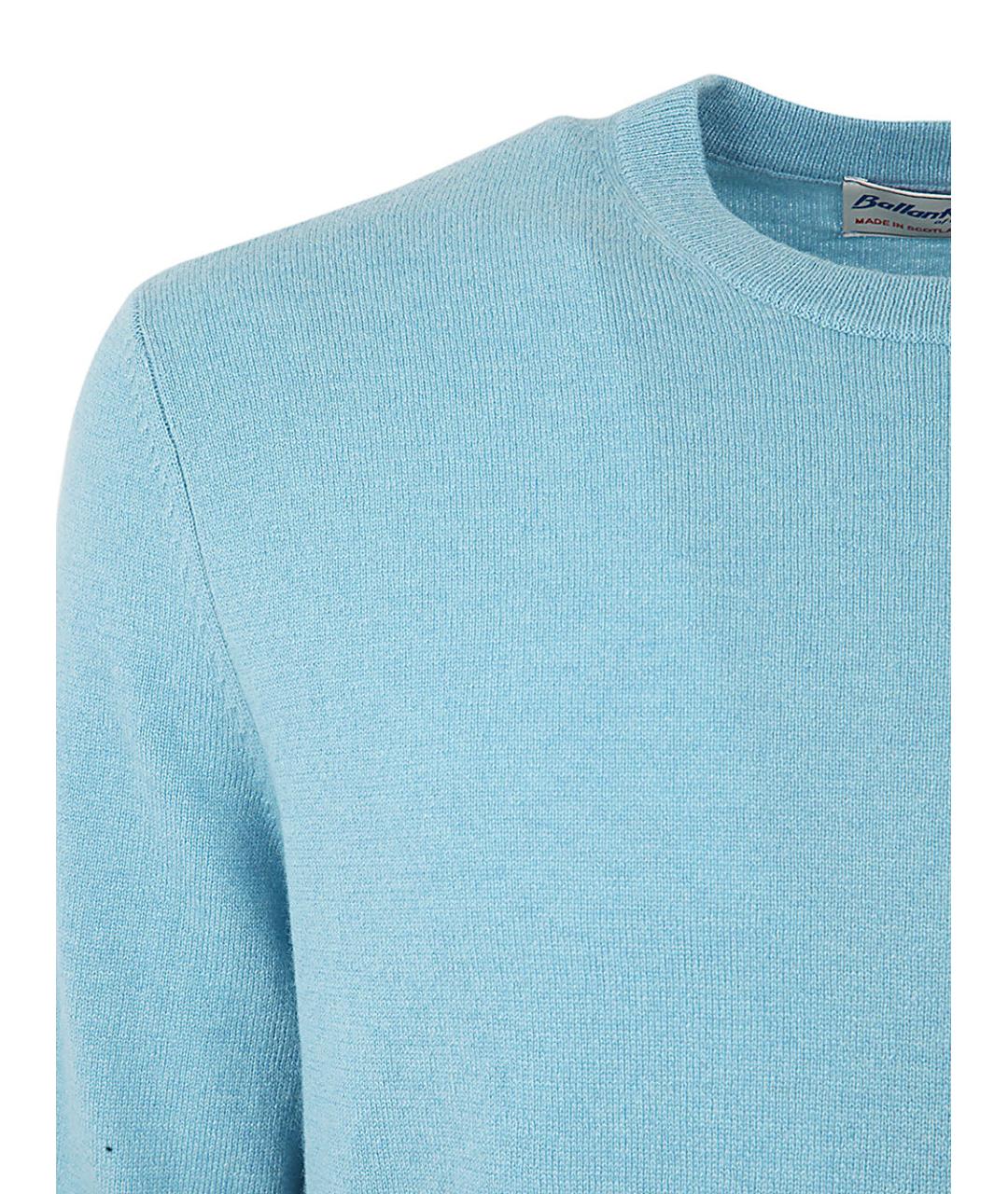 BALLANTYNE Голубой кашемировый джемпер / свитер, фото 3