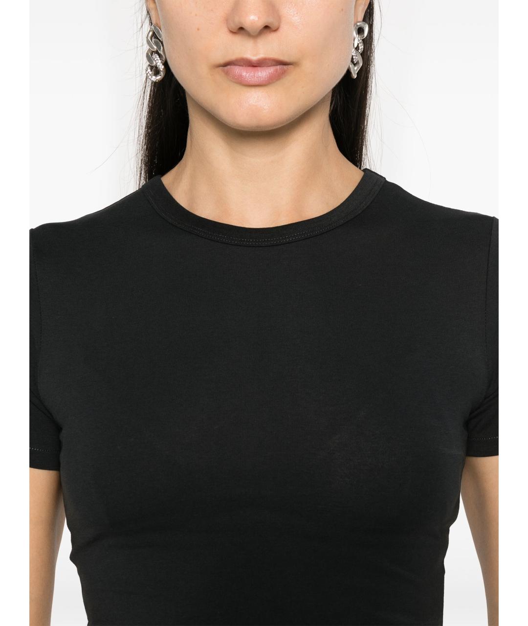 entire studios Черная хлопковая футболка, фото 2