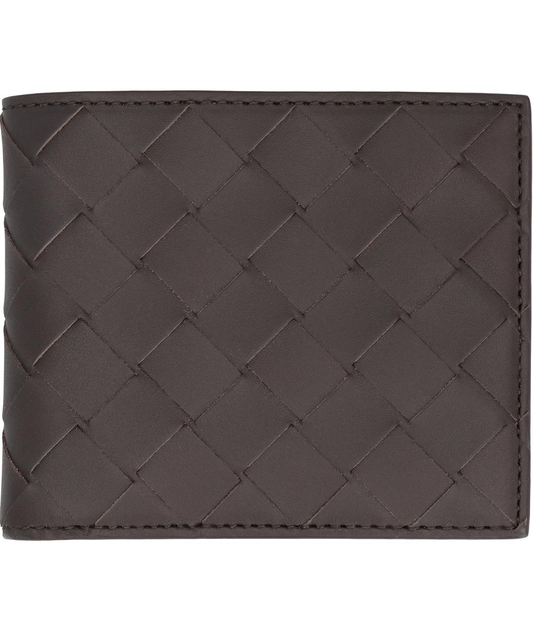 BOTTEGA VENETA Коричневый кожаный кошелек, фото 2