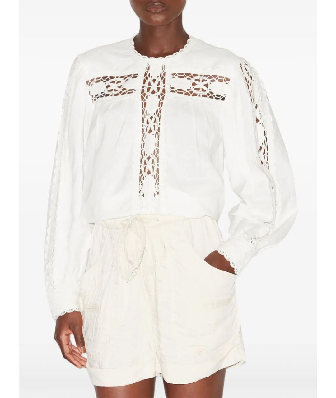 ISABEL MARANT Белая льняная рубашка, фото 3