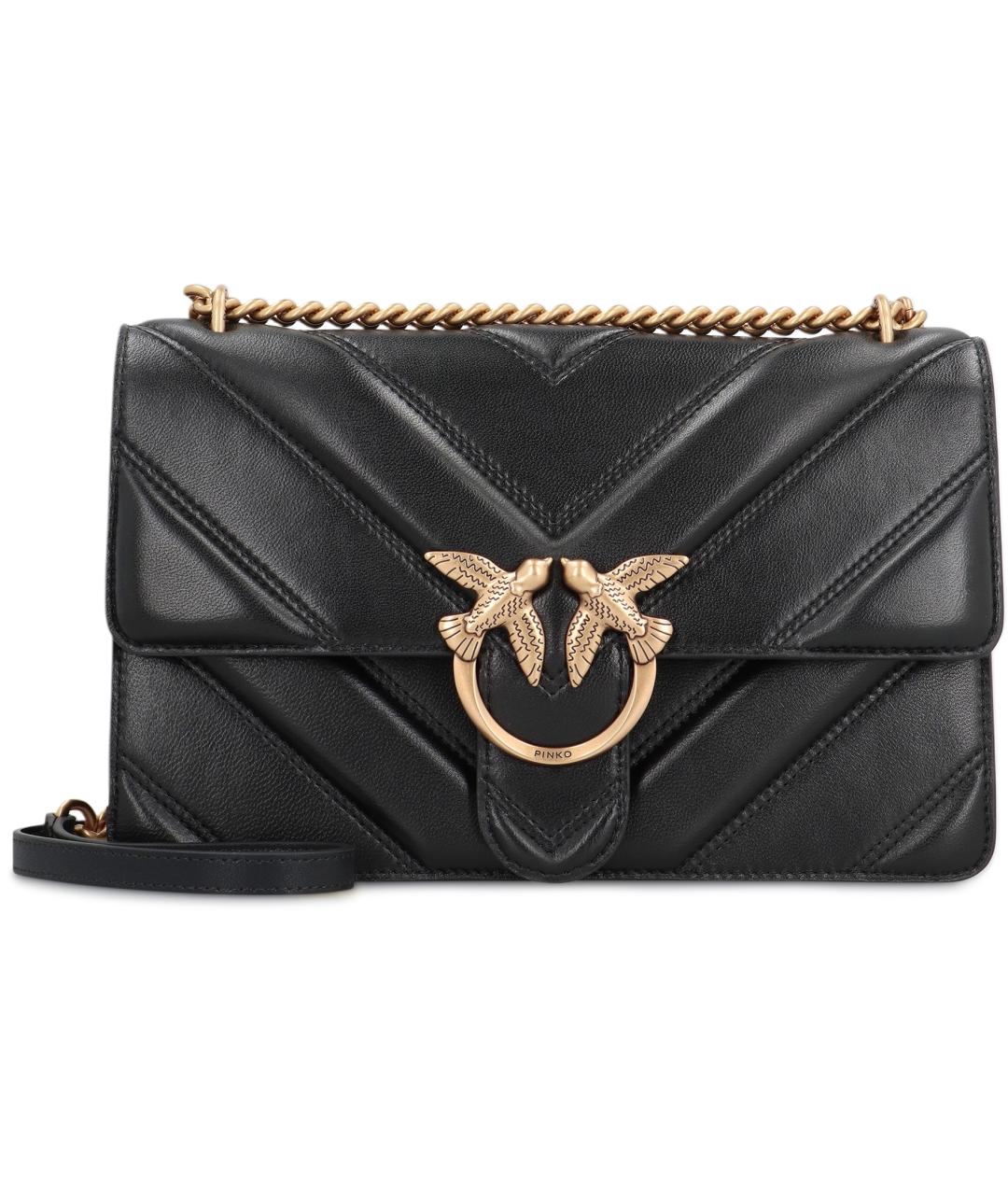 PINKO Черная хлопковая сумка через плечо, фото 2