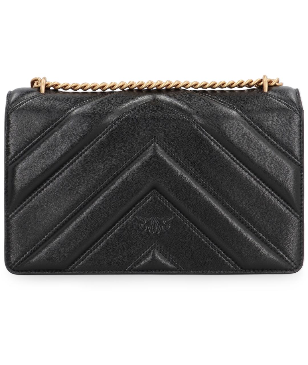 PINKO Черная хлопковая сумка через плечо, фото 4