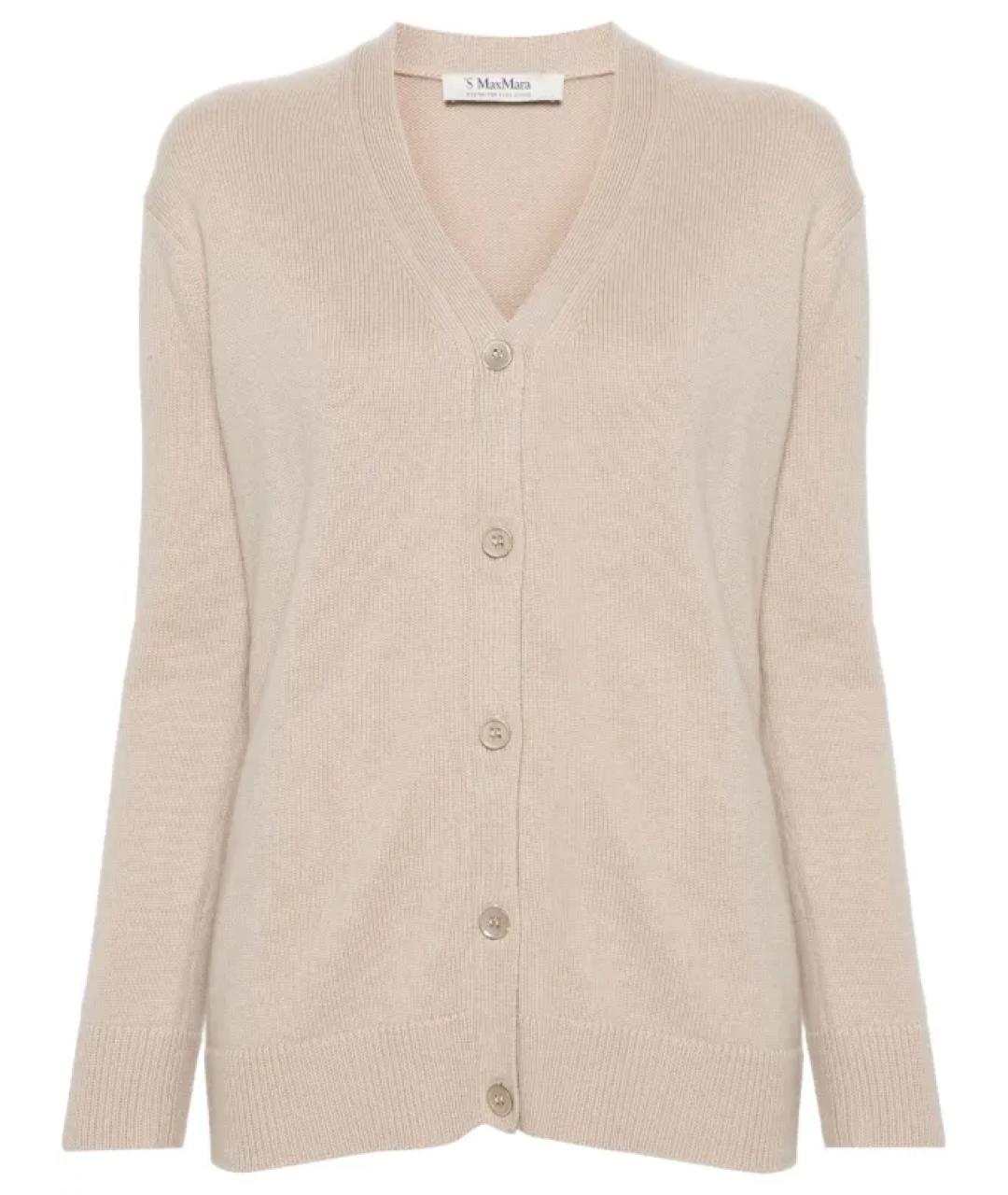 'S MAX MARA Бежевый кашемировый кардиган, фото 1