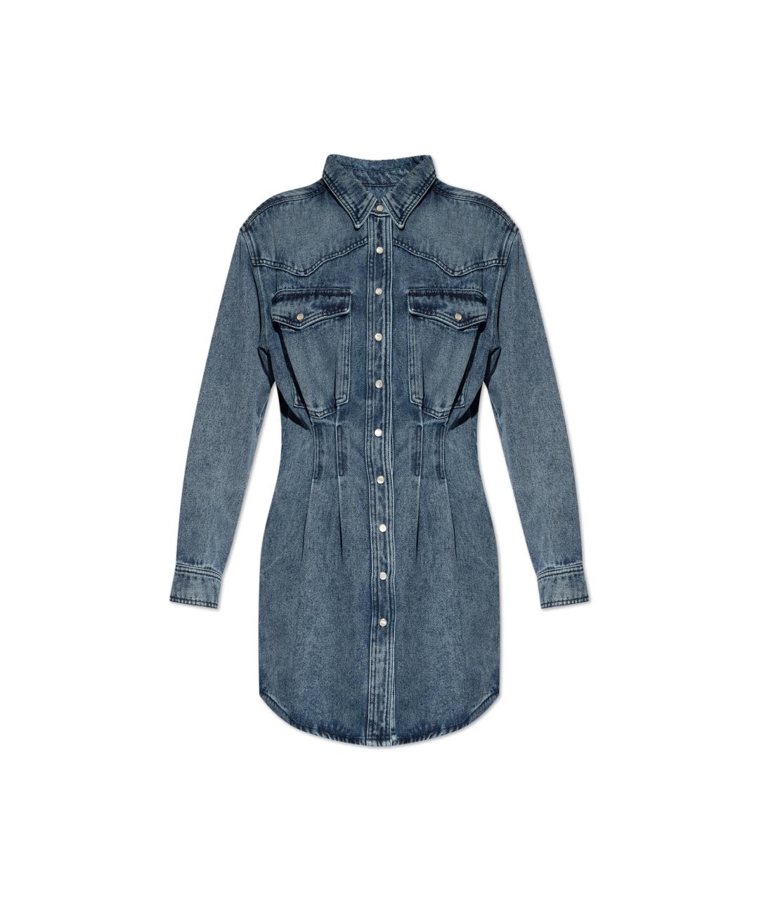 ISABEL MARANT Синее хлопковое повседневное платье, фото 1