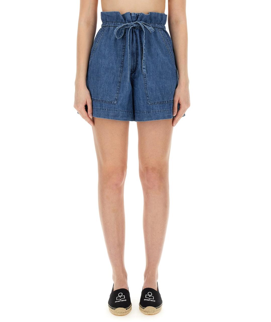 ISABEL MARANT Синие хлопковые шорты, фото 2