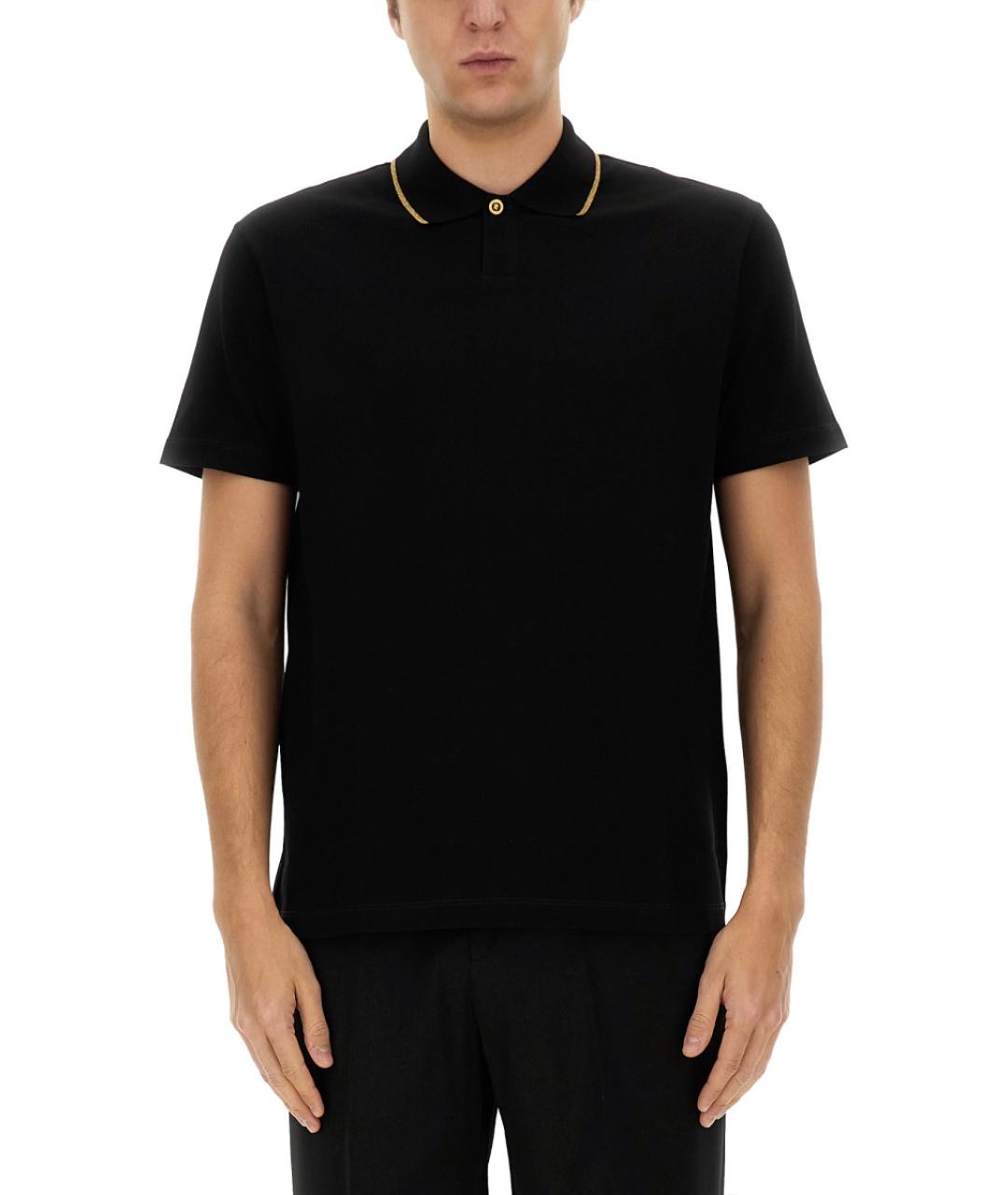 VERSACE Черная хлопковая футболка, фото 2