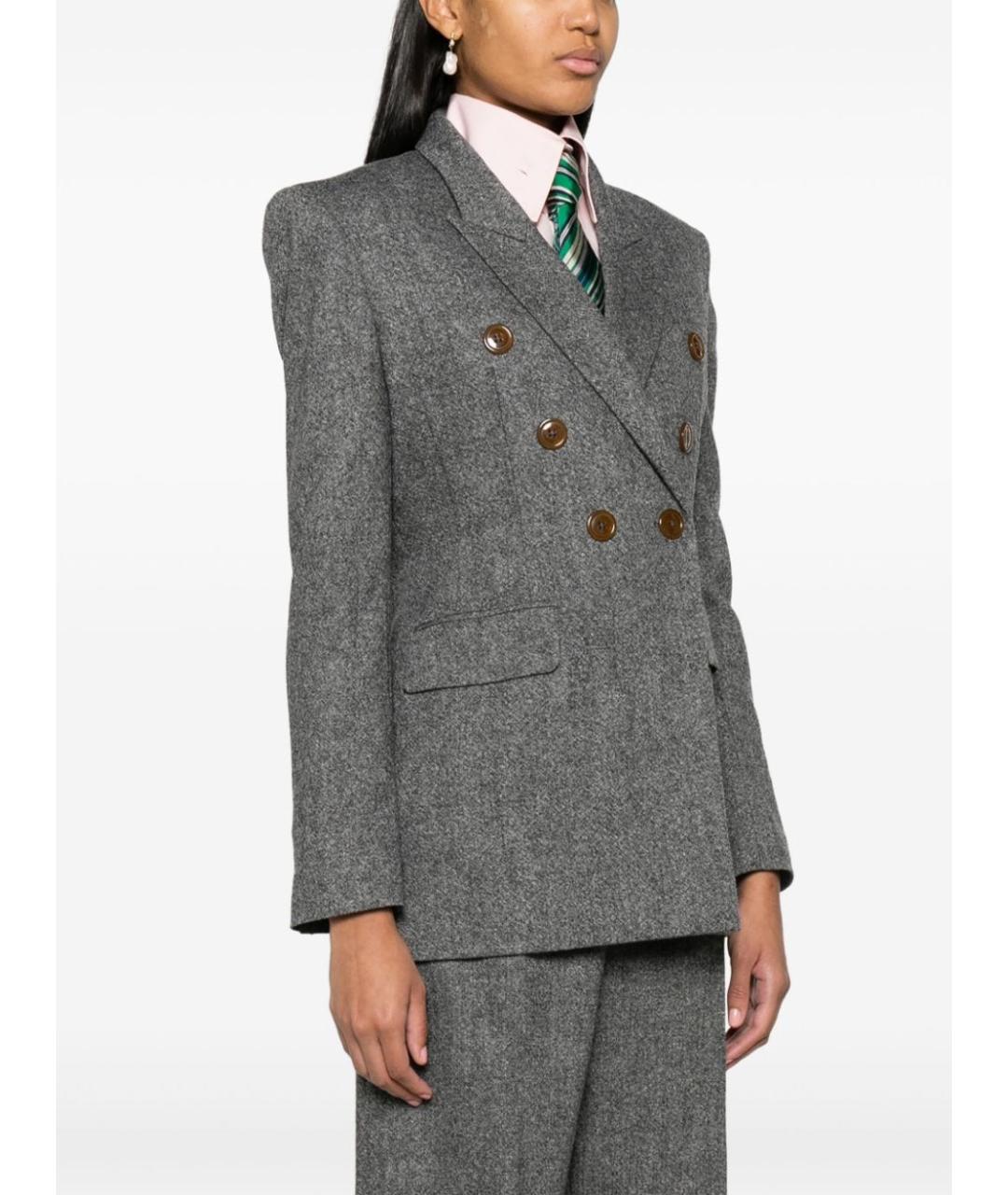 VIVIENNE WESTWOOD Серый шерстяной жакет/пиджак, фото 2