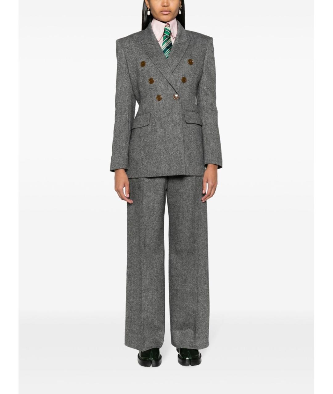 VIVIENNE WESTWOOD Серый шерстяной жакет/пиджак, фото 5