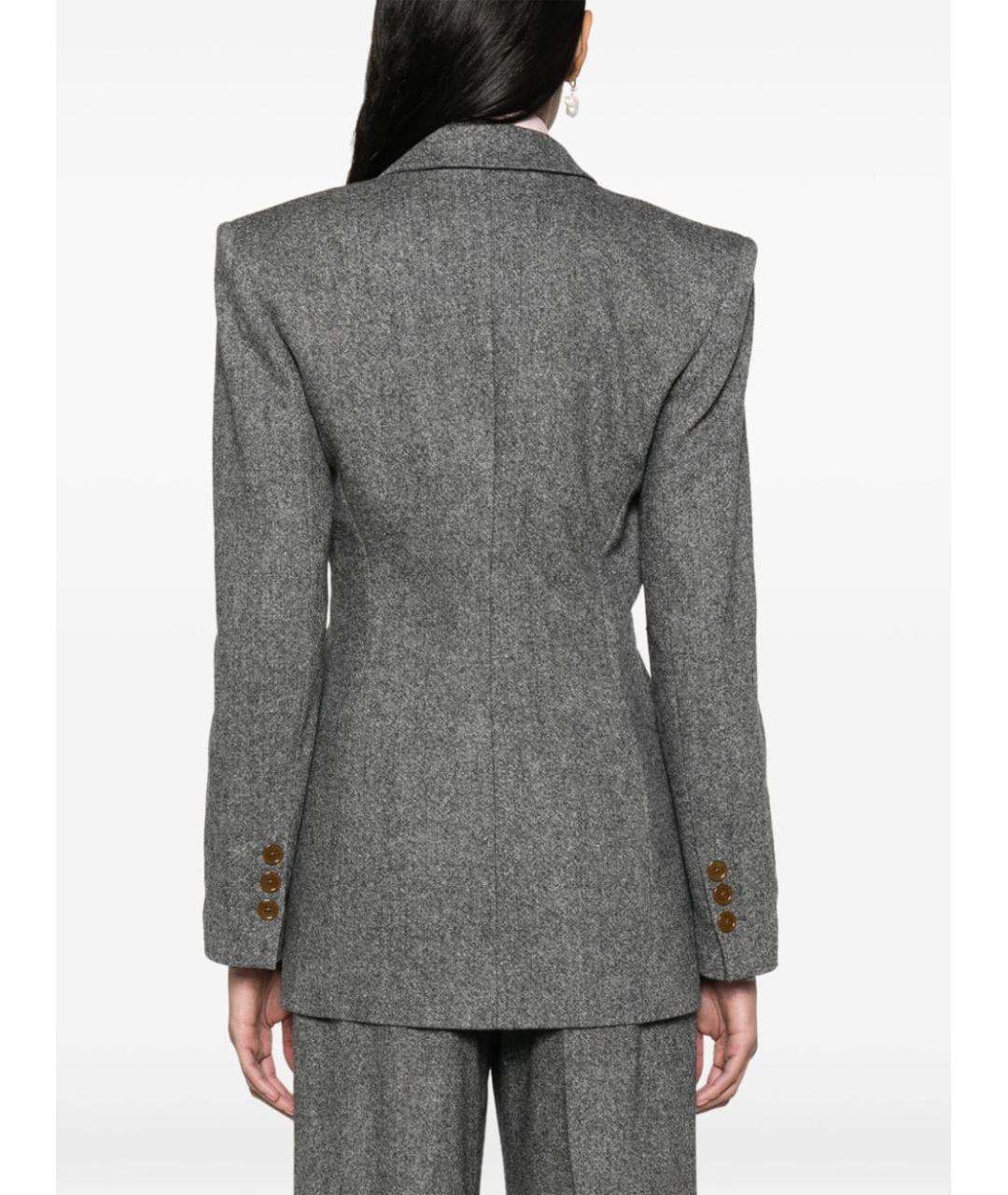 VIVIENNE WESTWOOD Серый шерстяной жакет/пиджак, фото 4