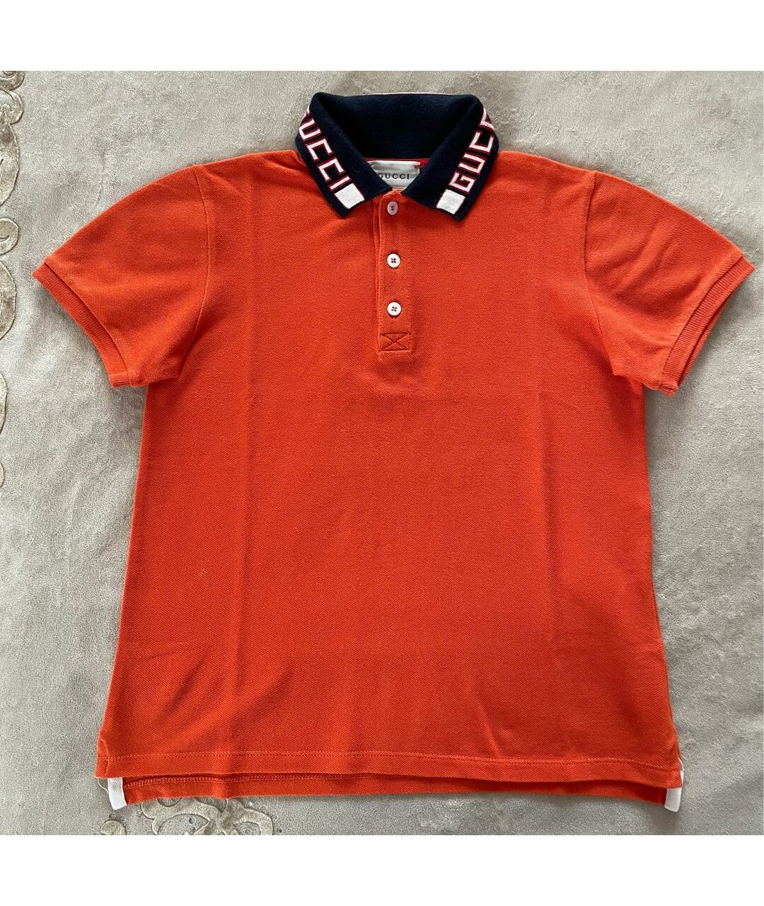 GUCCI Оранжевая хлопковая детская футболка, фото 4