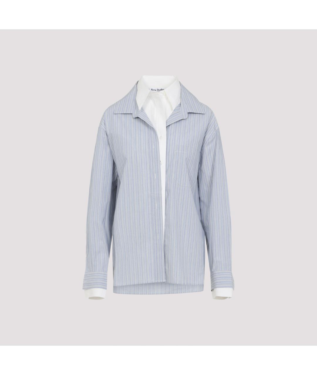 ACNE STUDIOS Синяя хлопковая рубашка, фото 2