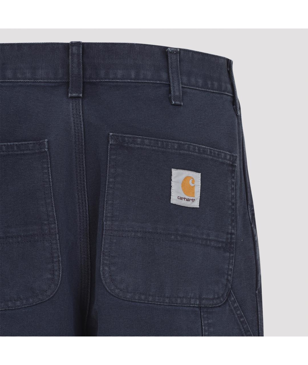 CARHARTT WIP Синие хлопковые повседневные брюки, фото 4