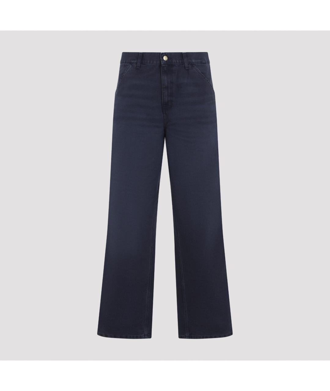 CARHARTT WIP Синие хлопковые повседневные брюки, фото 2