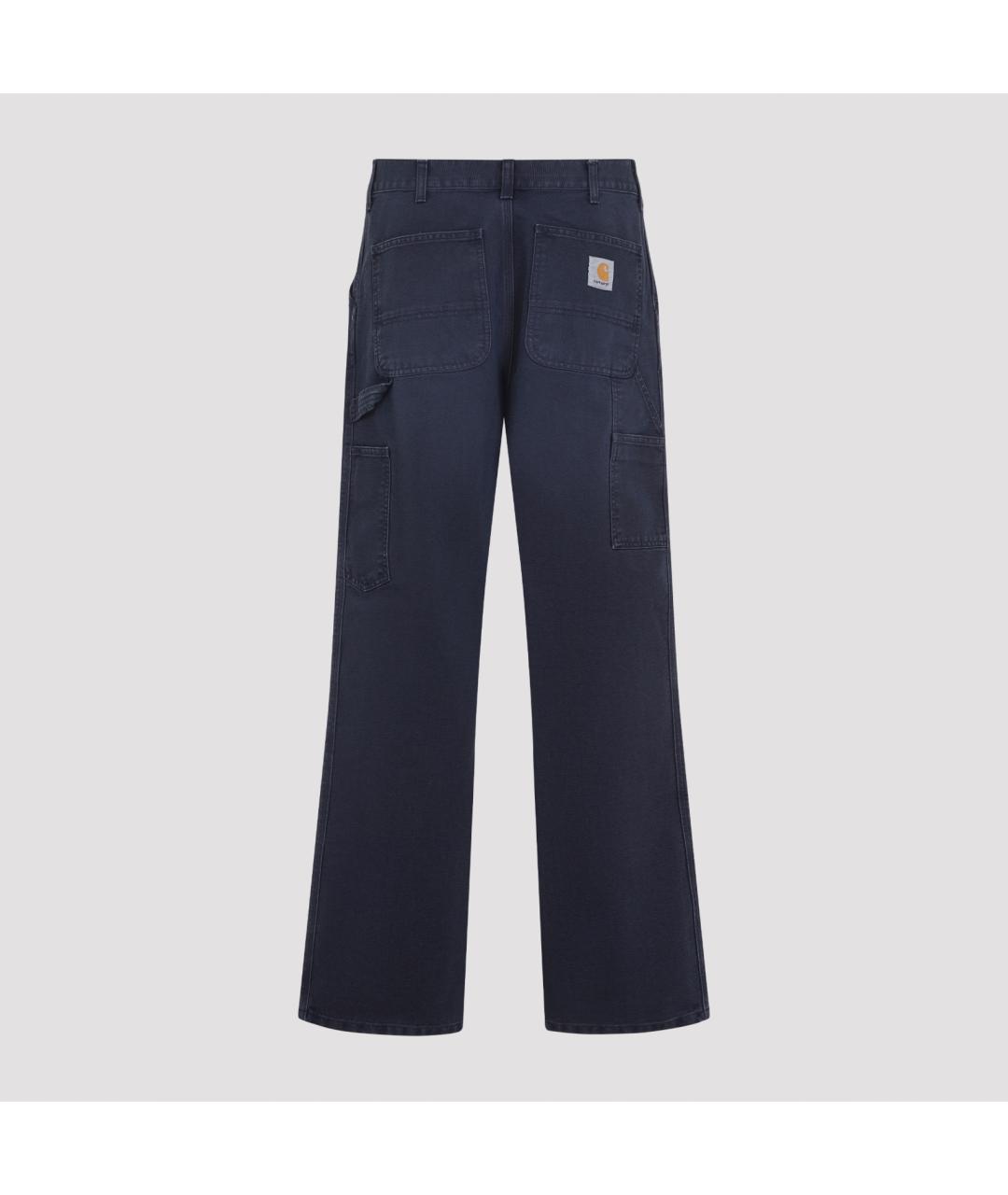 CARHARTT WIP Синие хлопковые повседневные брюки, фото 3