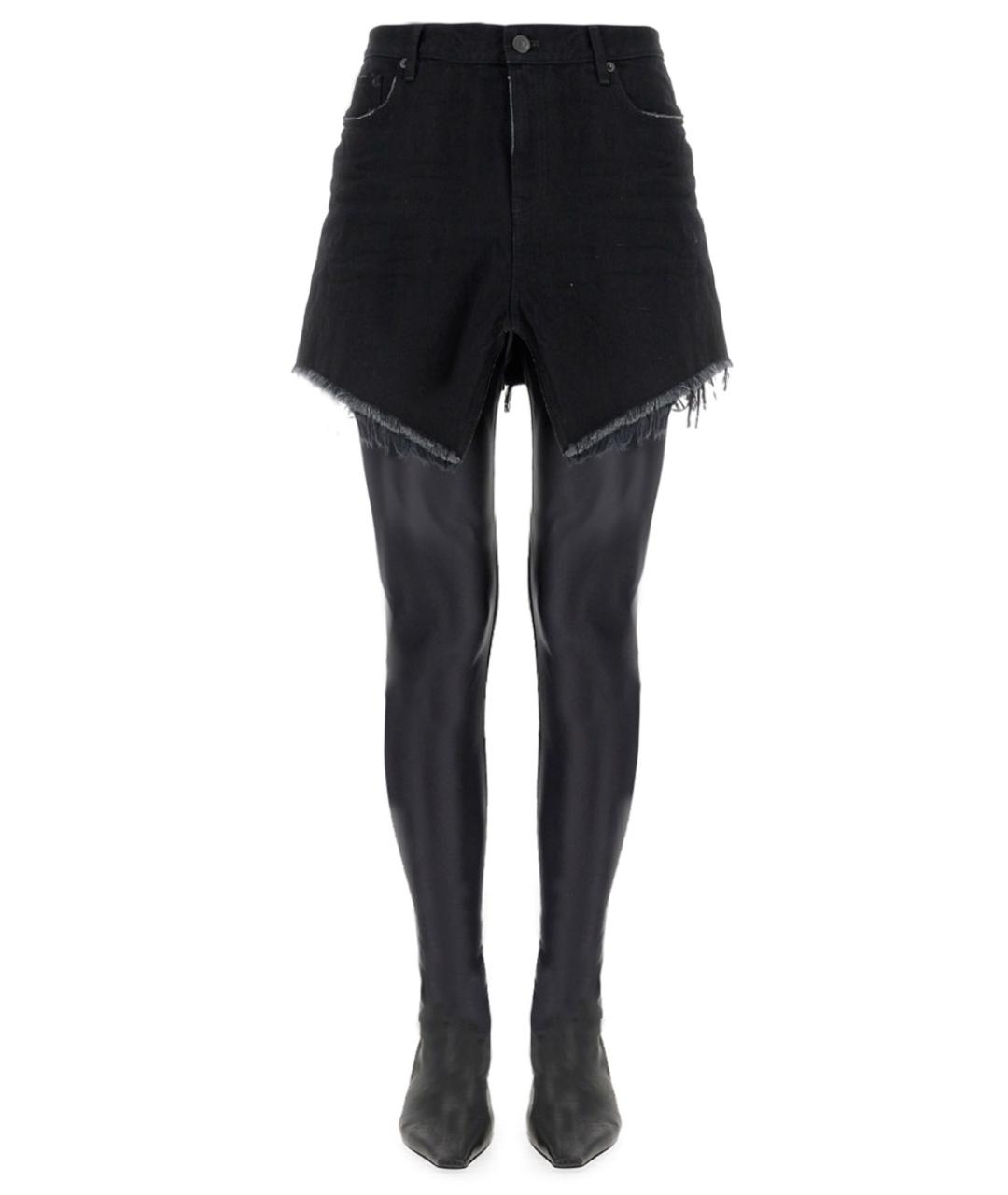 BALENCIAGA Черная хлопковая юбка мини, фото 5