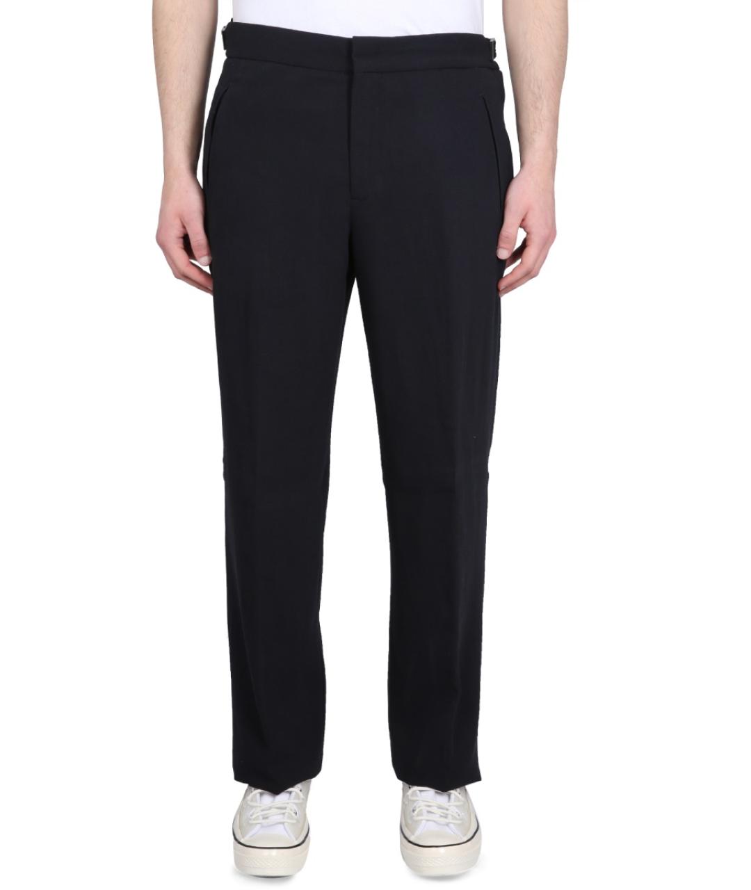 PT TORINO Черные вискозные повседневные брюки, фото 5