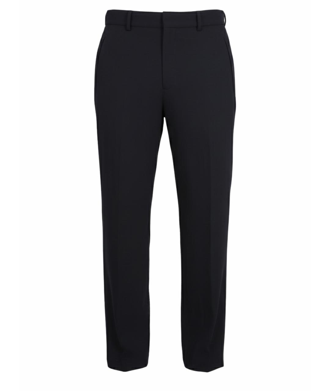 PT TORINO Черные вискозные повседневные брюки, фото 1