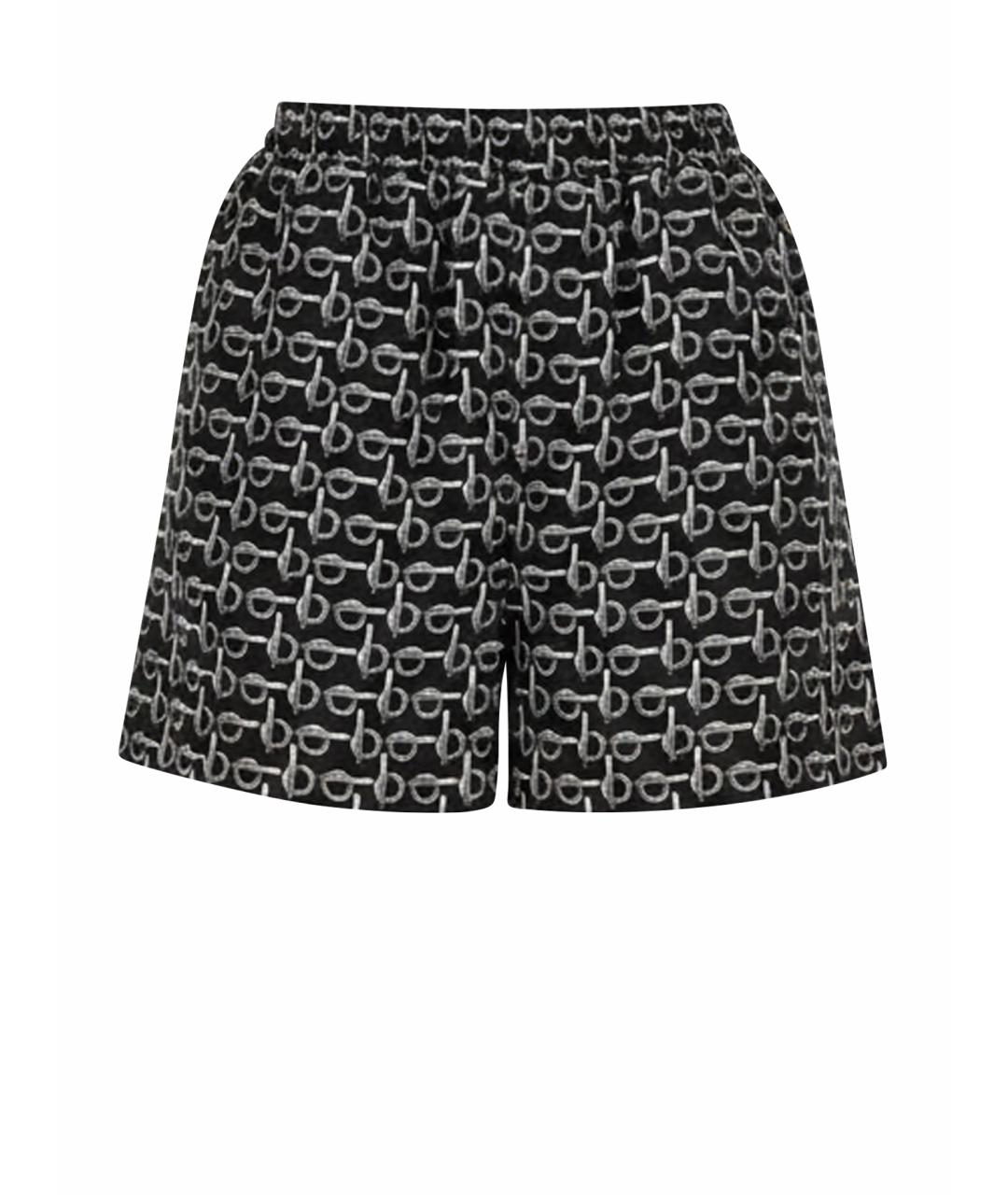 BURBERRY Черные шелковые шорты, фото 1