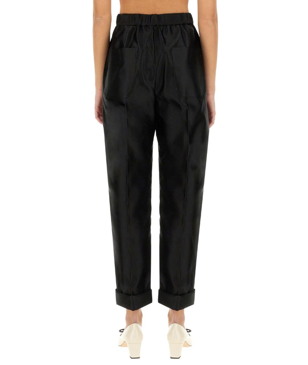 TOM FORD Черные шелковые прямые брюки, фото 5