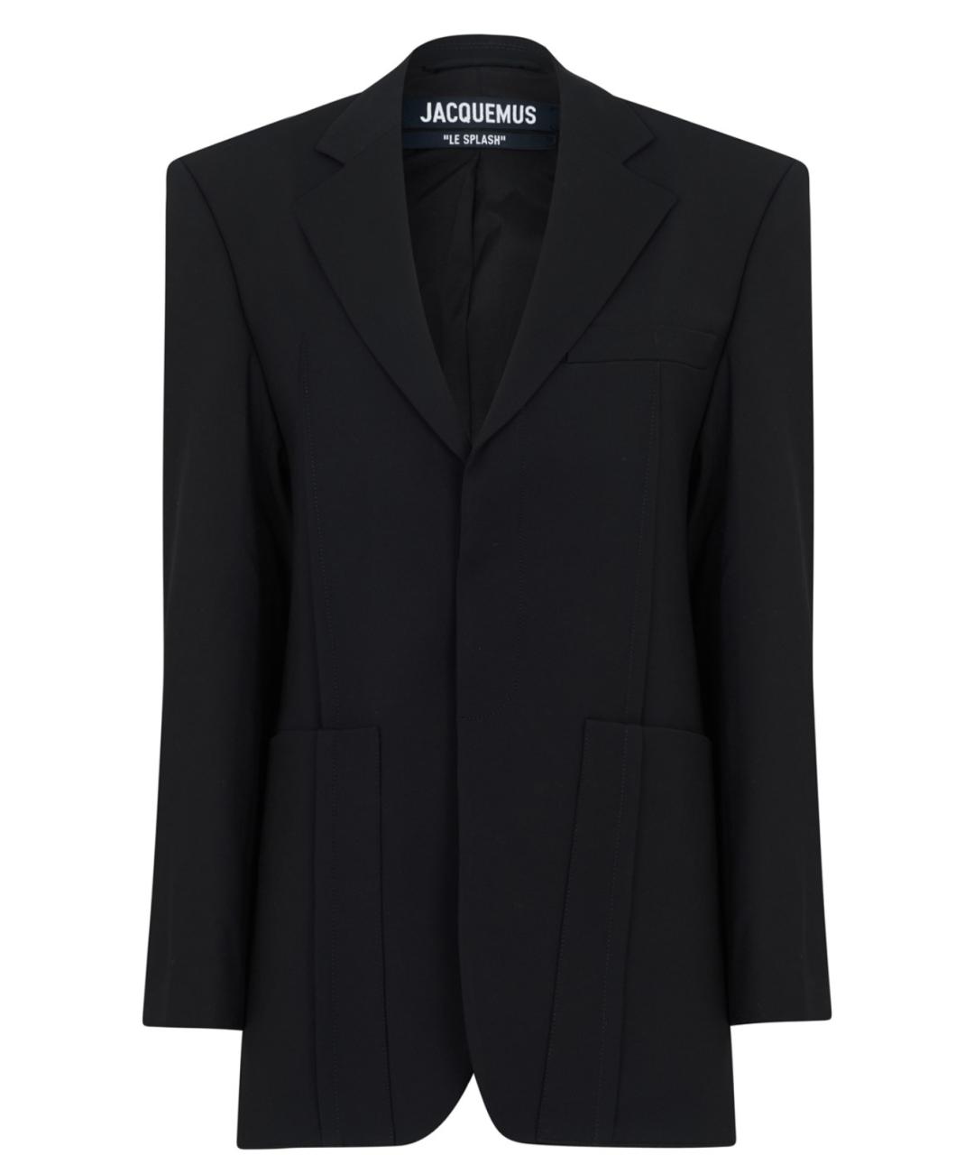 JACQUEMUS Черный шерстяной жакет/пиджак, фото 1