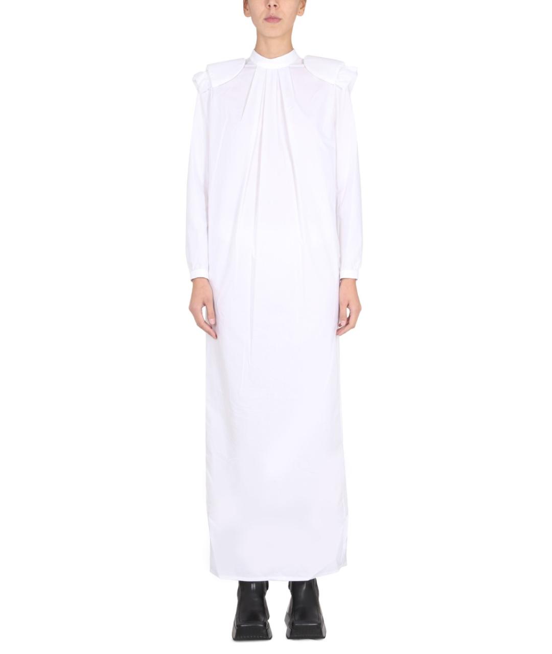 RAF SIMONS Белое хлопковое повседневное платье, фото 5