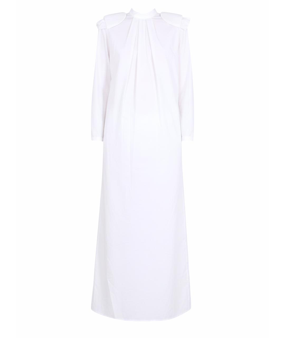RAF SIMONS Белое хлопковое повседневное платье, фото 1