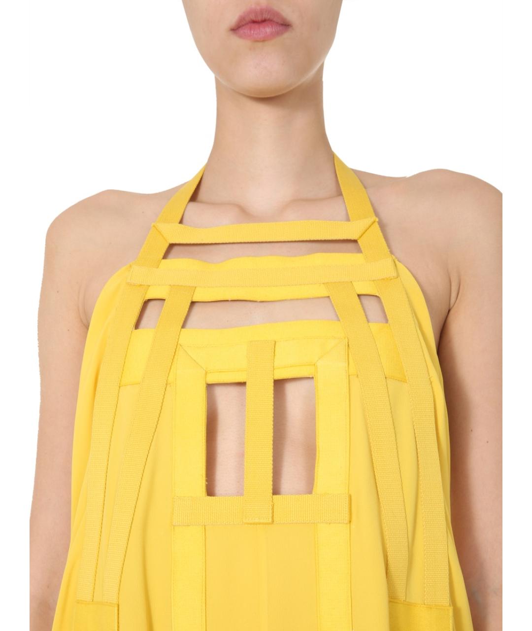 RICK OWENS Желтое повседневное платье, фото 2
