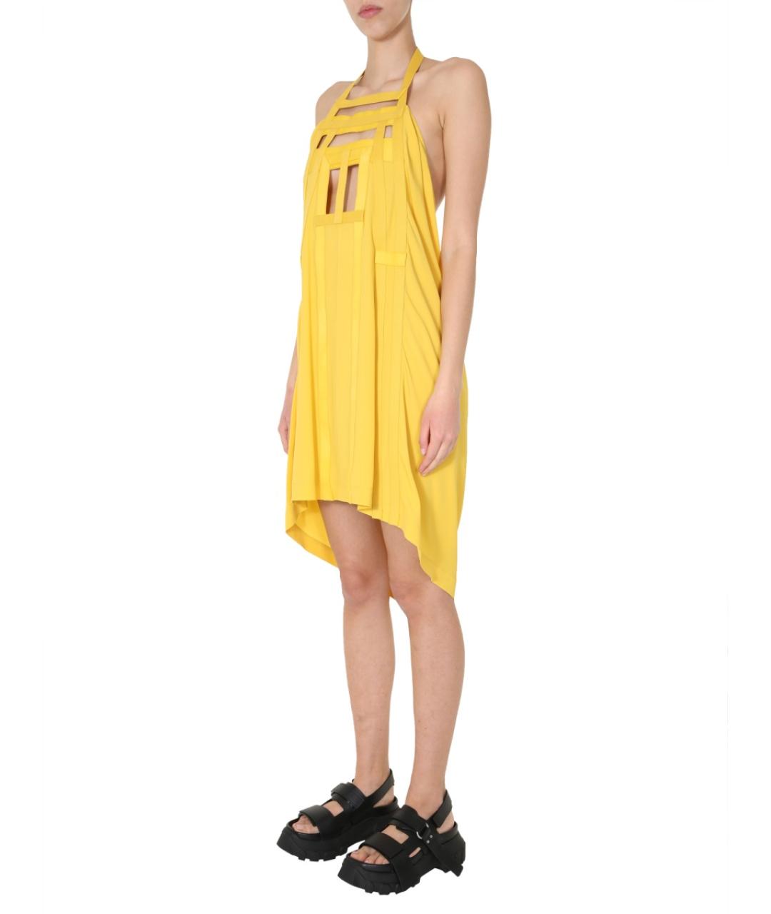 RICK OWENS Желтое повседневное платье, фото 3