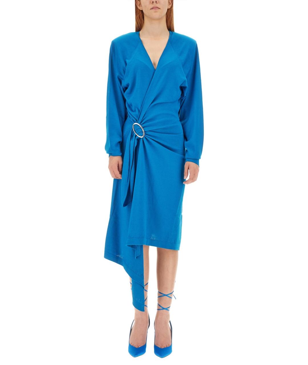 THE ATTICO Синее платье, фото 2