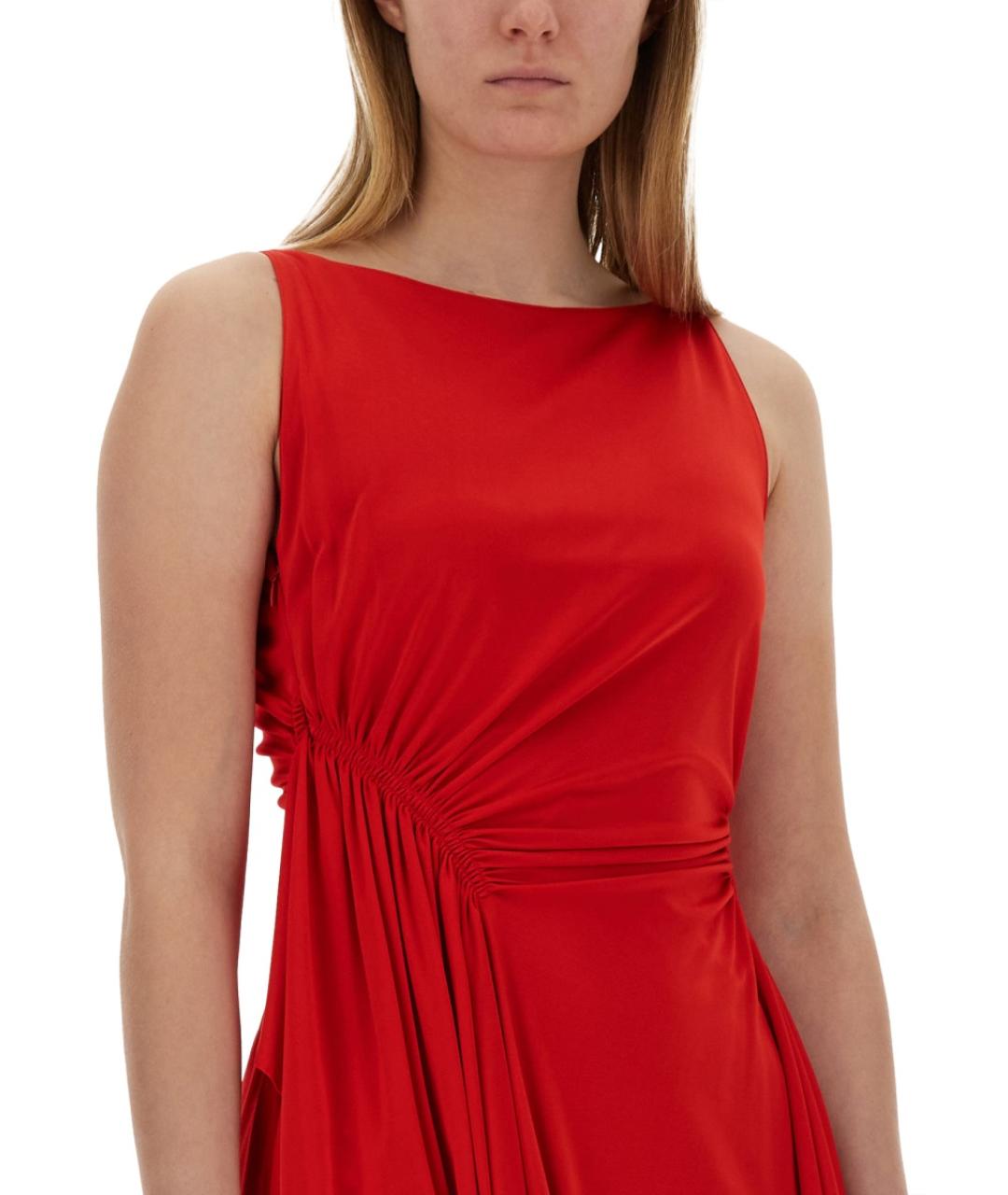 LANVIN Красное вискозное вечернее платье, фото 4