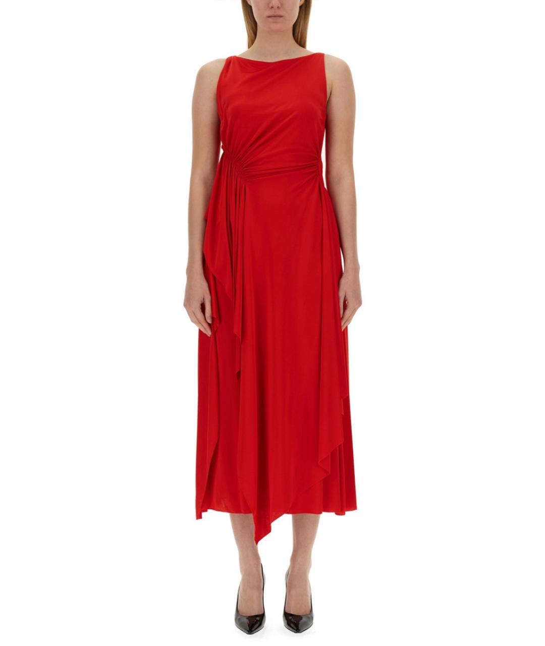 LANVIN Красное вискозное вечернее платье, фото 2