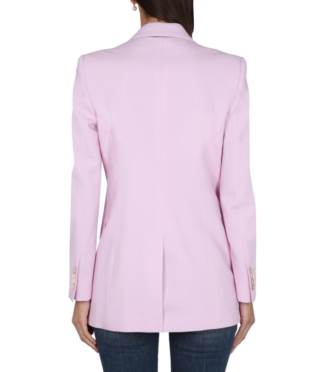 ALEXANDER MCQUEEN Розовый шерстяной жакет/пиджак, фото 4