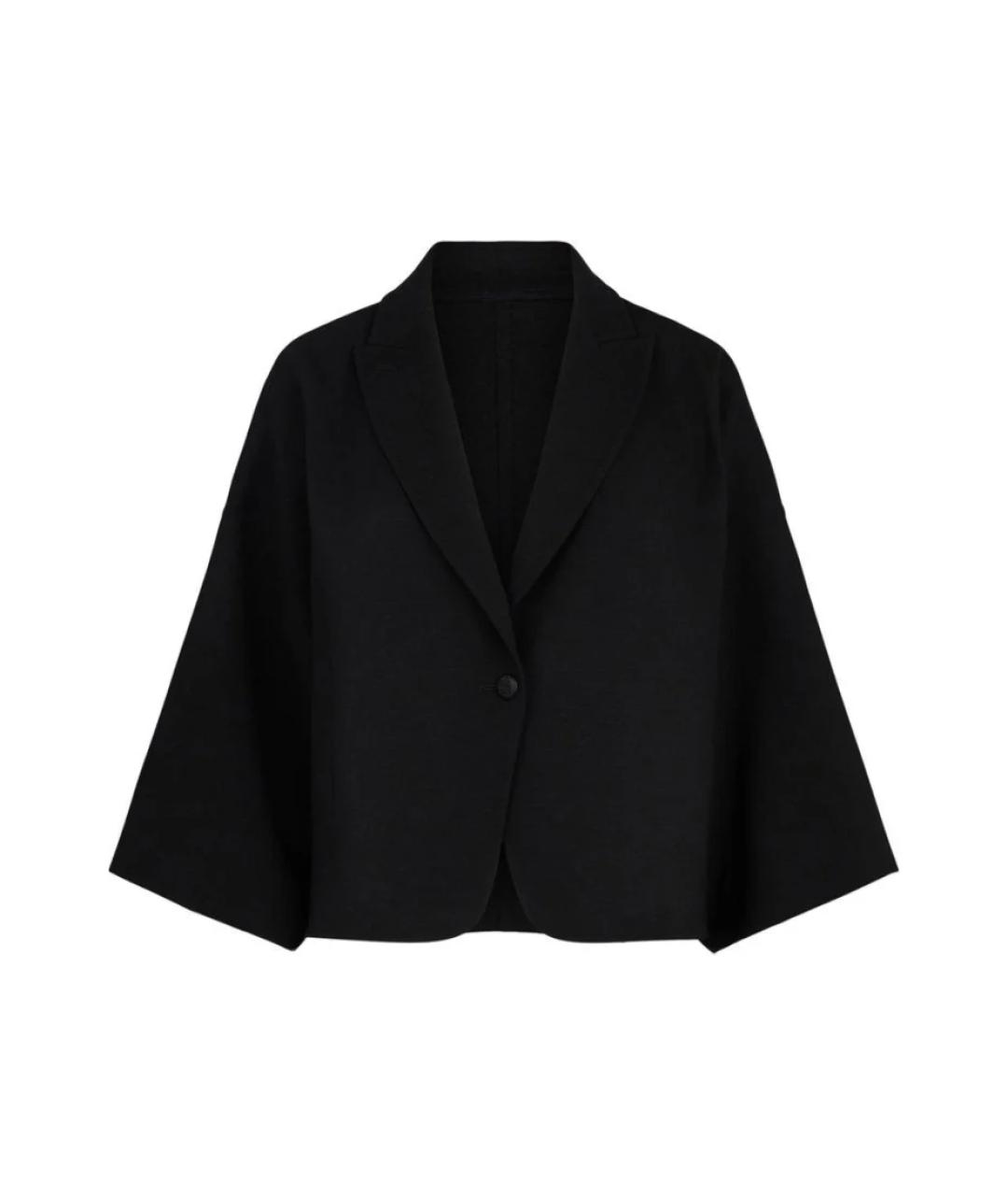 MAX MARA Черный шерстяной жакет/пиджак, фото 1