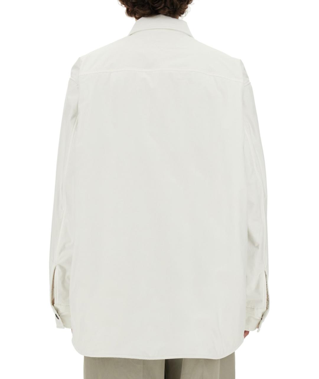 BOTTEGA VENETA Белая хлопковая куртка, фото 4