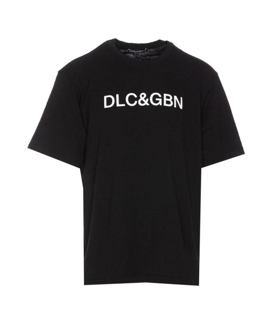 DOLCE&GABBANA Черная хлопковая футболка, фото 1