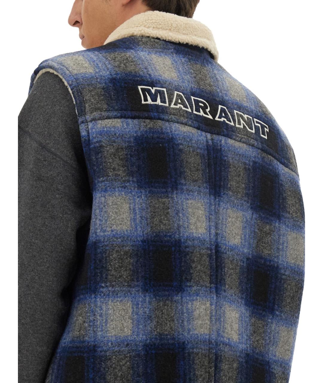 ISABEL MARANT Синий полиэстеровый жилет, фото 5