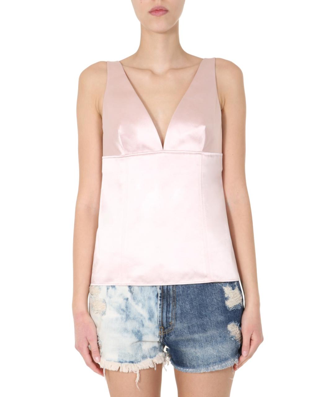 GIVENCHY Розовая атласная блузы, фото 2