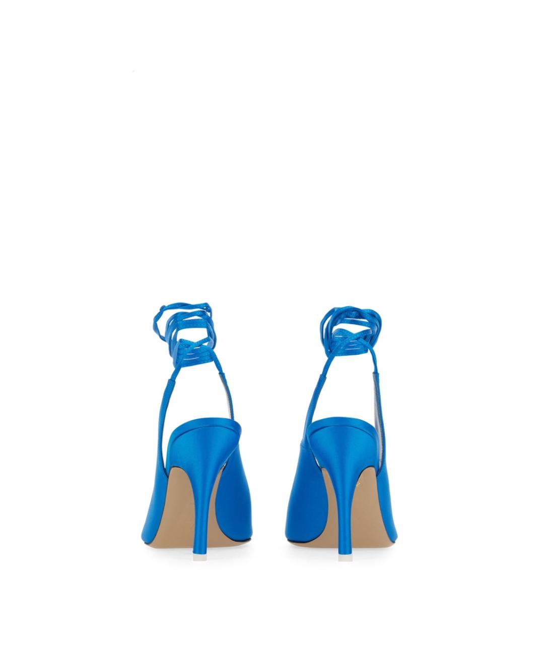 THE ATTICO Синие синтетические туфли, фото 3