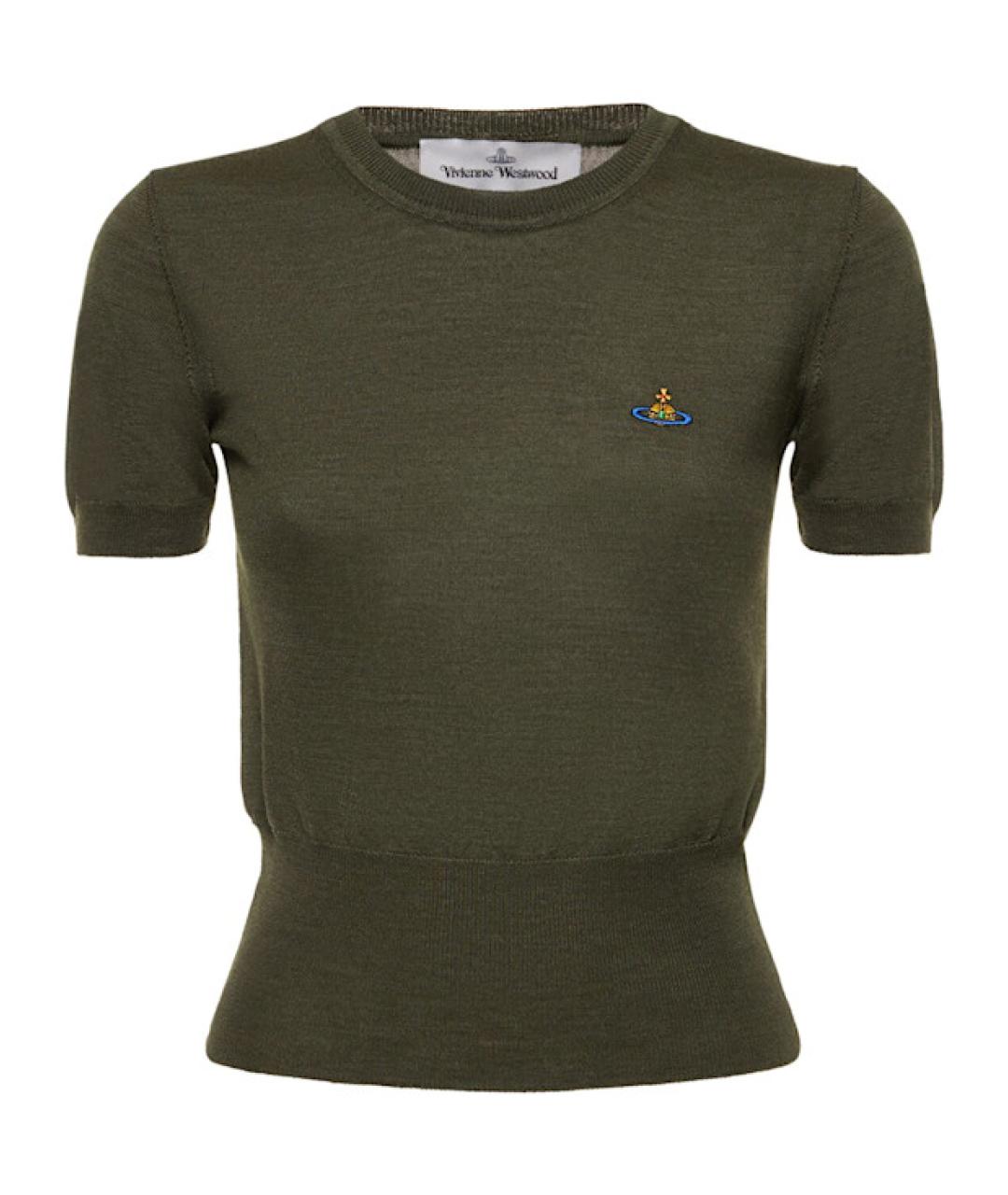 VIVIENNE WESTWOOD Зеленый шерстяной джемпер / свитер, фото 1