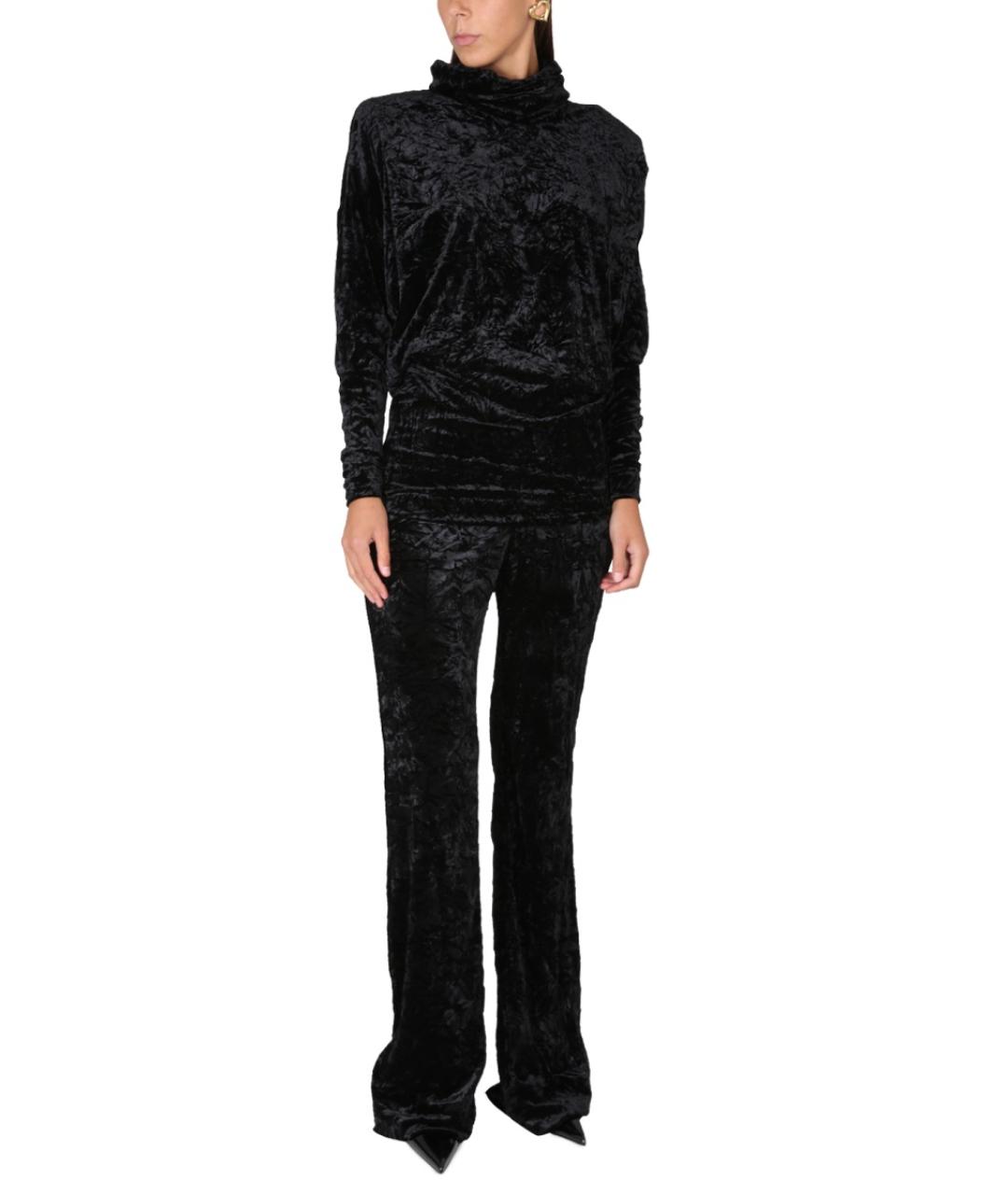 SAINT LAURENT Черный полиэстеровый джемпер / свитер, фото 3