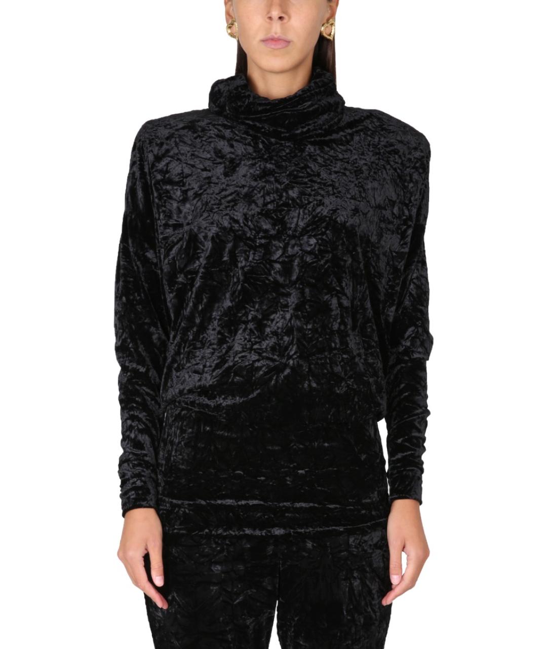 SAINT LAURENT Черный полиэстеровый джемпер / свитер, фото 2