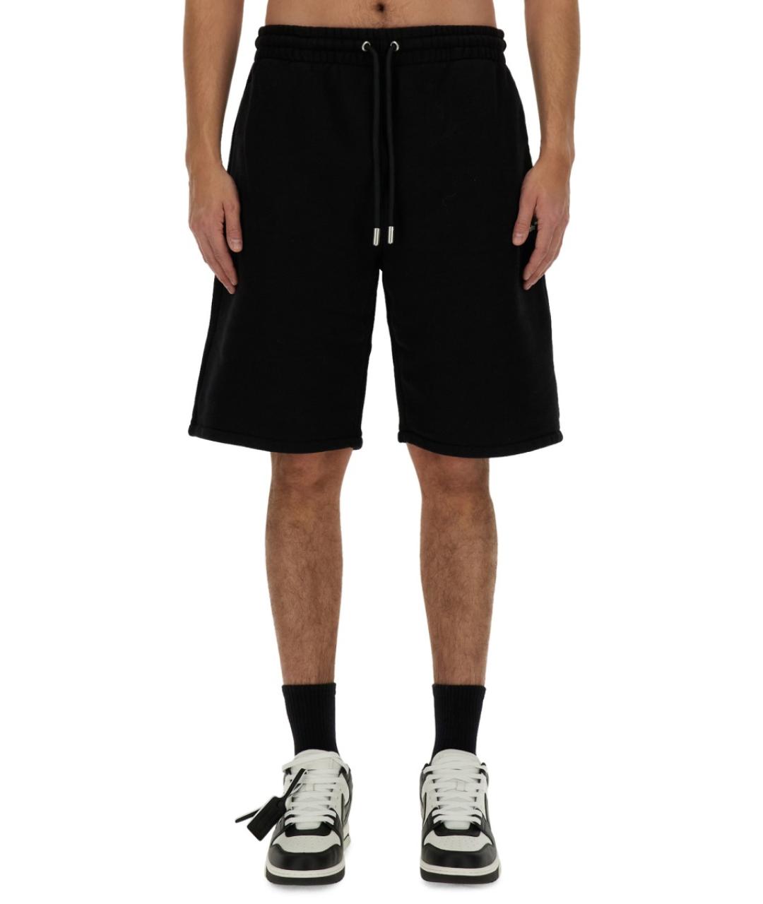 OFF-WHITE Черные хлопковые шорты, фото 5