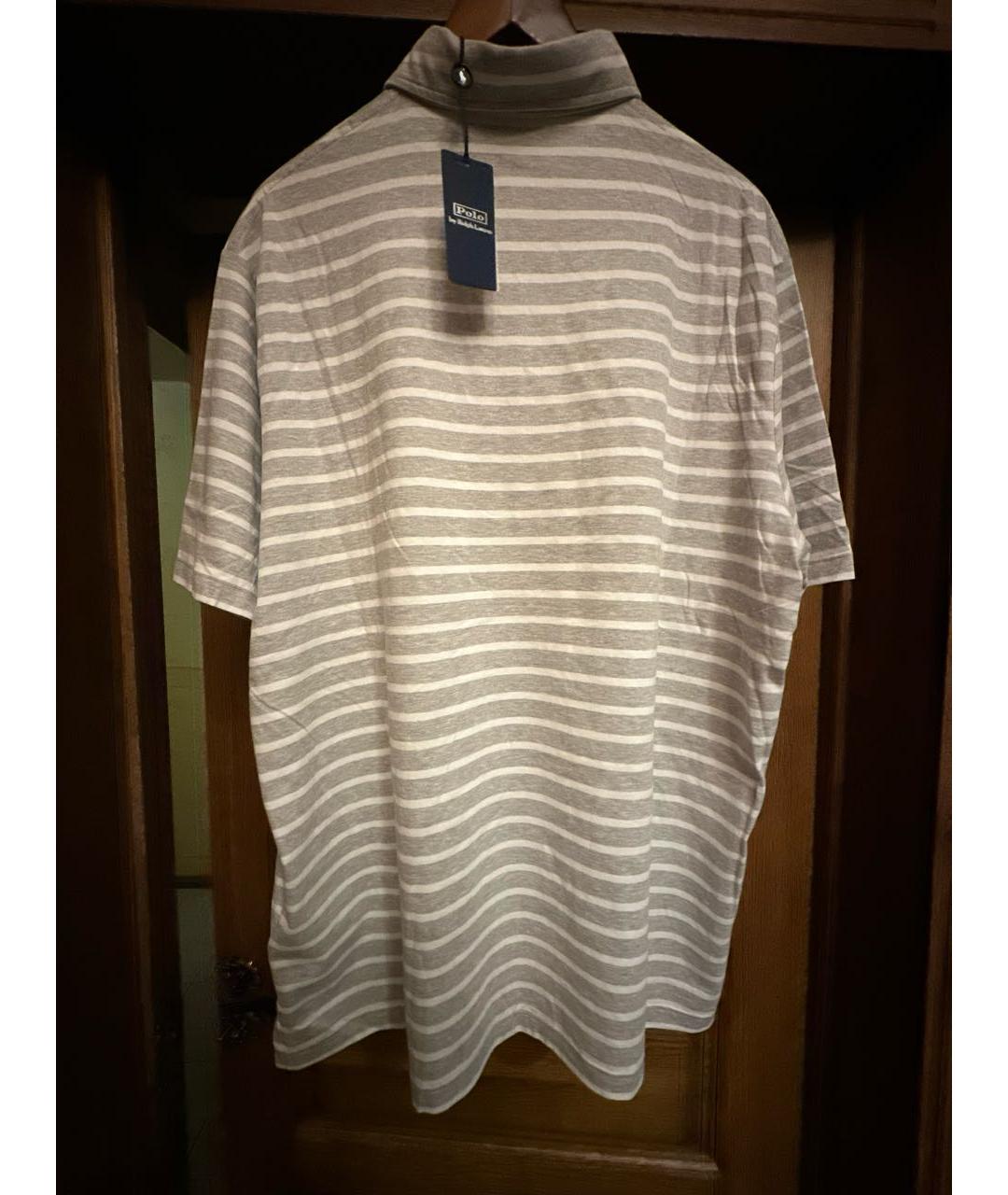 POLO RALPH LAUREN Белое хлопковое поло с коротким рукавом, фото 2