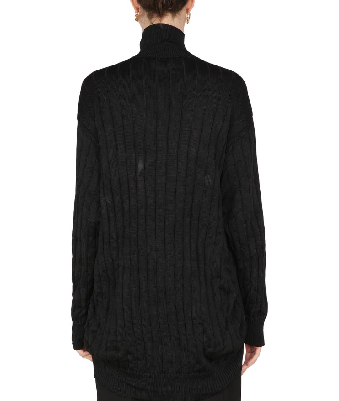 BALENCIAGA Черный шелковый джемпер / свитер, фото 4