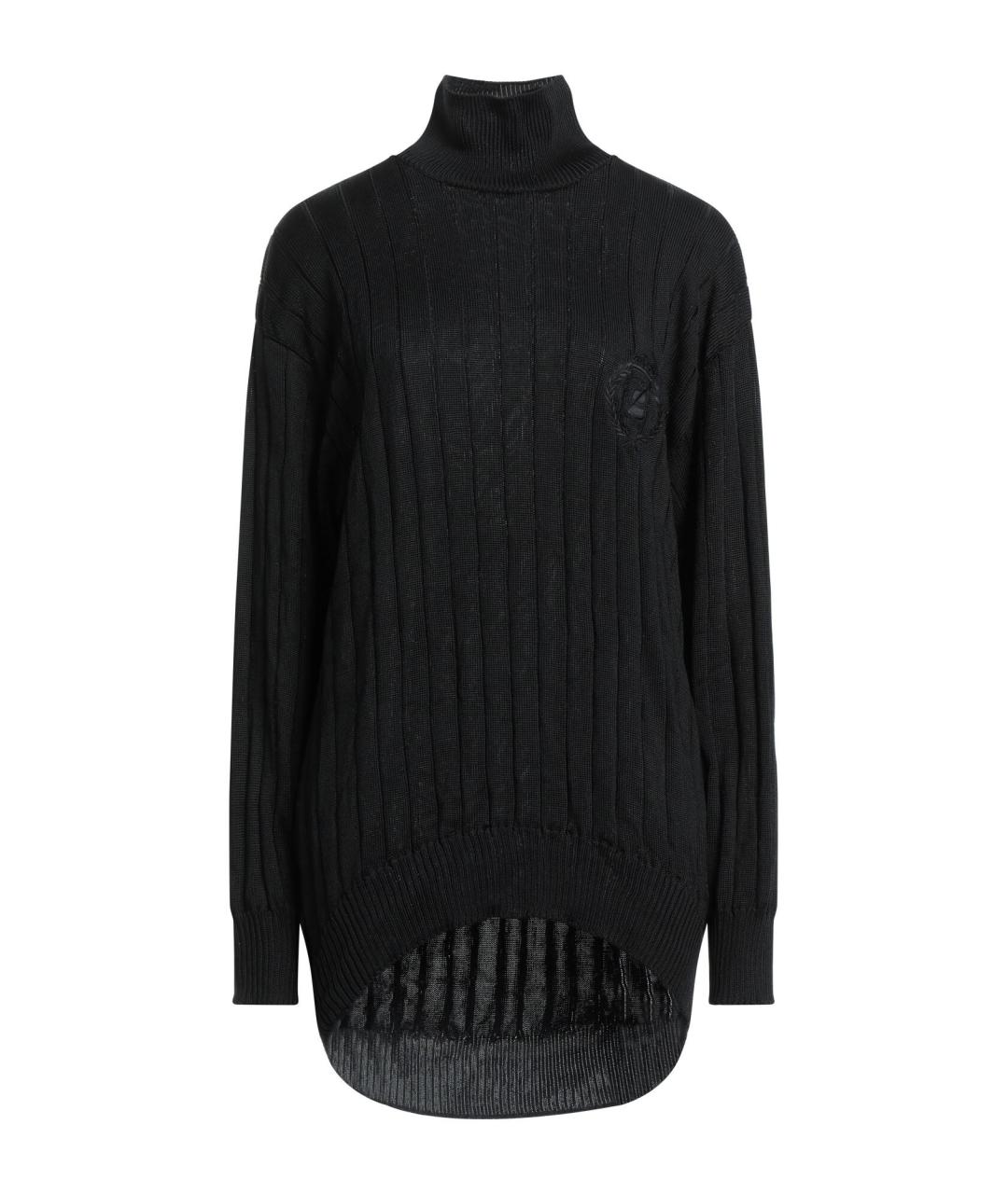 BALENCIAGA Черный шелковый джемпер / свитер, фото 1