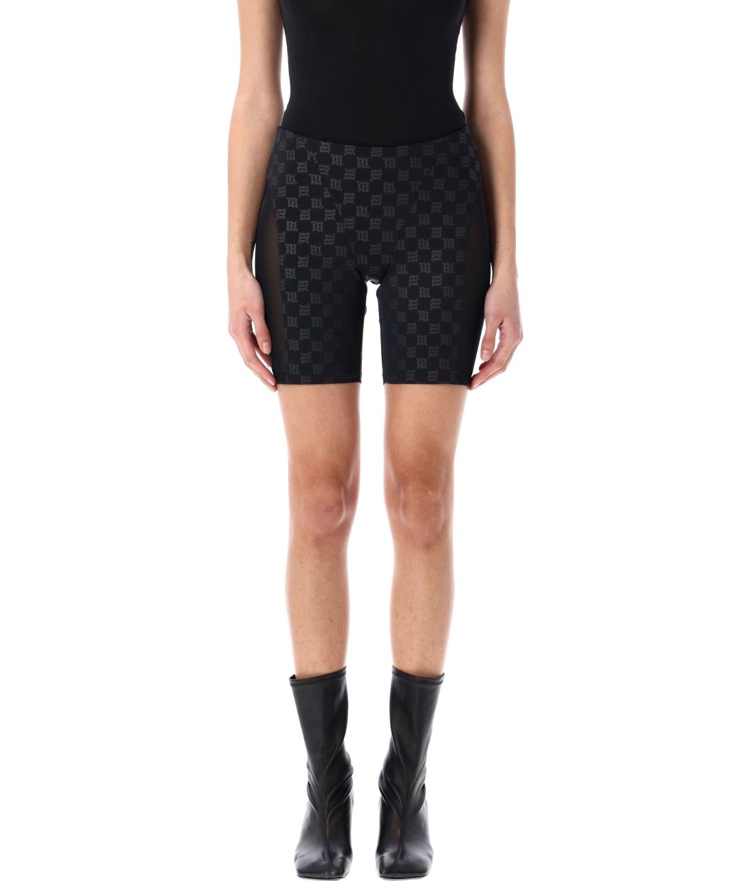 MISBHV Черные полиамидовые леггинсы и велосипедки, фото 4